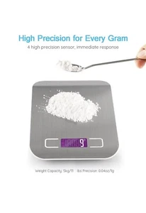 Food Scale,Digital Electronic Kitchen Food Diet Postal Scale Weight 5KG /1g 11lb - Picture 1 of 9