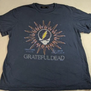 Grateful Dead Junk Food Navy Sun Mens Concert T-shirt 25 Years XXL Noblesville - Picture 1 of 10