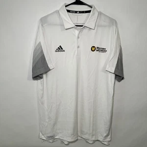 Western Michigan Broncos Adidas Prime Blue Polo Shirt Men Size Large Team Issued - Picture 1 of 15