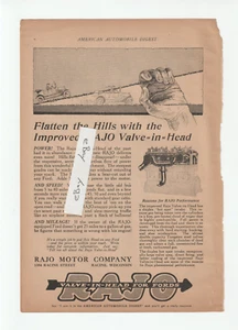 Revista RAJO VALVE-in-HEAD de 1922 AD~Racine WI.~Productos de motor parabrisas/Detroit - Imagen 1 de 2