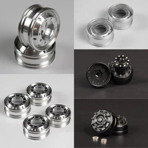 Buje de freno de rueda de metal para camión volquete Scania Volvo King Hauler 1/14 Tamiya RC - Imagen 1 de 43