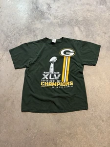 Green Bay Packers Super Bowl XLV Champions tee - green cotton streetwear tee - Picture 1 of 6