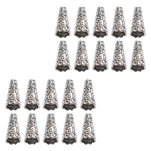 100 Pcs Flower Hat Accessories DIY Beaded Cone Jewelry Beads Caps - Picture 1 of 12