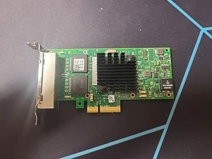 Dell Intel I350-T4 Quad-Port Low Profile Ethernet Network Adapter T34F4 - Zdjęcie 1 z 5