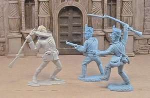 1/32 Andy Gard & TSSD Alamo Custom Poses Crockett & Mexican Infantry 3 Figures - Picture 1 of 1
