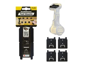 4 soportes de almacenamiento de herramientas StealthMounts negros para baterías DeWalt 54v Flexvolt - Imagen 1 de 6