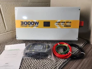 XWJNE 3000W Pure Sine Wave Power Inverter 24V DC to 120V GFCI AC - Picture 1 of 8
