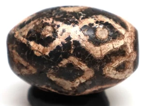 Himalaya Indo Tibetisch Phum Dzi Augen Tian Zhu Achat Spirituell Antik Amulett Perle - Bild 1 von 12