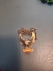 Harley-Davidson® Men’s Eagle Necklace, Stainless Steel - Picture 1 of 5