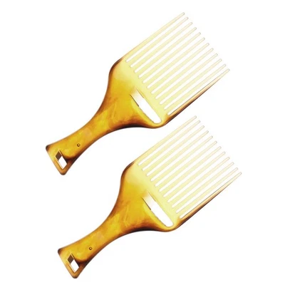 2 pezzi per capelli afro pettine pettine pettine pettina - Immagine 1 di 4