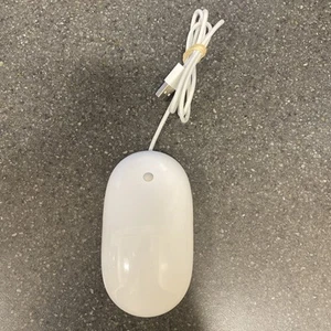 Authentic Apple A1152 white Mouse USB Wired - Free Shipping - Picture 1 of 2