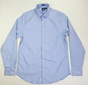 J. Crew Tech Classic Size Large Tall Mens Blue Spread Collar Long Sleeve Shirt - Picture 1 of 8