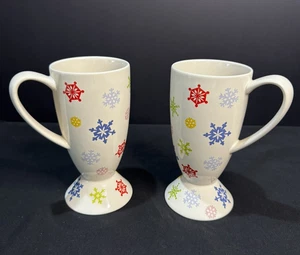 Whittard of Chelsea Sleddin Hill 2005 Kaffeetassen Holiday Standfuß Tasse - Bild 1 von 3