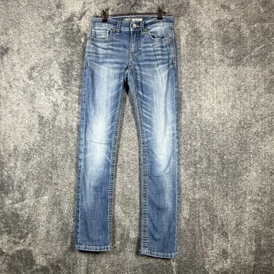 BKE Alec Jeans Mens 27R Blue Medium Wash Straight Leg Stretch Denim AVP5045 - Image 1 of 4