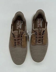 NUEVO Zapatos deportivos para hombre Sketchers manos libres Step Ins marrón talla 7 - Imagen 1 de 8