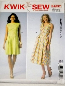Kwik Sew 4097 Kleider mit Volant Misses Gr. XS-XL Schnittmuster - Bild 1 von 2
