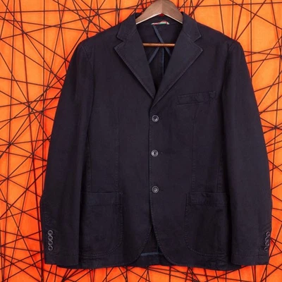 EMILIO PADELLA Men's Handmade Tailor Sport Navy Blazer Size 52 ~ 100% Cotton - Image 1 of 4