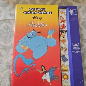 Vintage 1992 Golden Sound Story Disney Aladdin Electronic Story Book - Picture 1 of 7