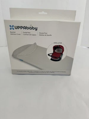 Funda de colchón UPPAbaby Bassinette 2018 o posterior Uppa Baby blanca acolchada con cremallera Foto 1 de 4