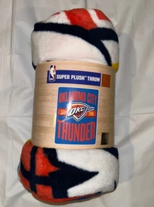 NEW Oklahoma City Thunder Super Plush Throw 46"x60"Northwest Officially Licensed - Picture 1 of 4