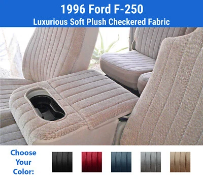 Plush Regal Seat Covers for 1996 Ford F-250 - Image 1 of 4