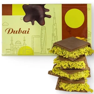 Dubai Chocolate Bar with Pistachio – 7 oz – Handmade Viral Dubai Chocolate - Picture 1 of 1
