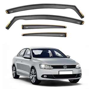 ISPEED Wind Deflectors for VW Jetta MK6 2011-2018 4-Door Saloon 4pc Set Visors - Picture 1 of 9