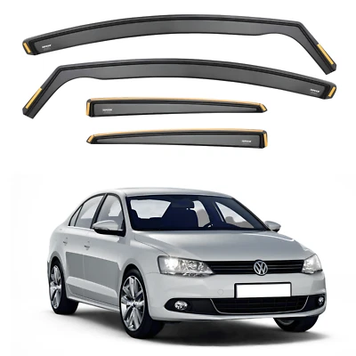 ISPEED Wind Deflectors for VW Jetta MK6 2011-2018 4-Door Saloon 4pc Set Visors - Image 1 of 4