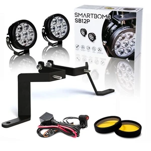 Kit Faretti supplementari LED 120W + STAFFA COMPATIBILE PER Africa Twin CRF1000L - Imagen 1 de 22
