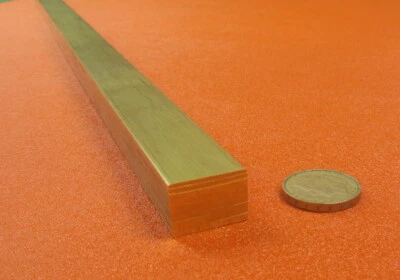 Barra plana de latón 360 5/8" de grosor x 7/8" de ancho x 48,0" de largo Foto 1 de 4