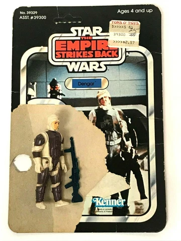 Vintage Star Wars Dengar Bounty Hunter complete NO REPRO Kenner  41 back Cover