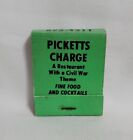 Vintage Pickett's Charge Civil War Restaurant Matchbook Dallas PA Advertising