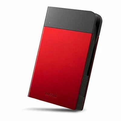 BUFFALO External HDD 2TB USB 3.0 USB 2.0 Red HD-PZN2.0U3-R w/ Tracking NEW - Image 1 of 4