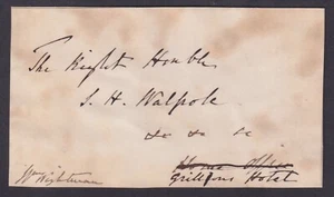 William Wightman (1784-1863), British Judge, signed cover front - Picture 1 of 1