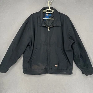 Dickies Jacket Mens Extra Large Black Workwear Quilted Bomber Collared Star Y2K3 - Picture 1 of 19