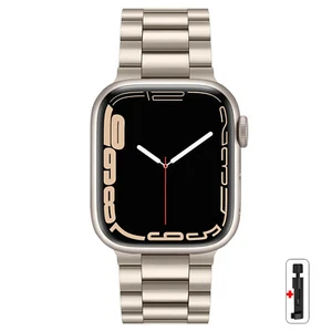 Do Apple Watch Series 1-10 Stal nierdzewna Nadgarstek iWatch Ultra 2 Pasek Pasek 46mm - Zdjęcie 1 z 24