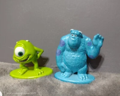 DISNEY Nano Metalfigs Monsters INC SULLEY & MIKE WAZOWSKI Lot - Image 1 of 4