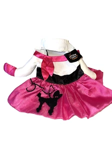 Hide and Eek Vestido Perro Retro Caniche Diseño Rosa Blanco Negro Cachorro Perro Pequeño Med - Imagen 1 de 6