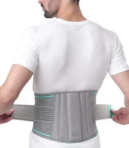 TYNOR Lumbo Cinturón Sacro Soporte Espalda, Gris, Envío Gratis - Imagen 1 de 10