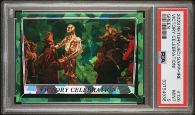 VICTORY CELEBRATION * PSA 9 * 2023 TOPPS SAPPHIRE GREEN /60 STAR WARS JEDI #126 - Image 1 of 2