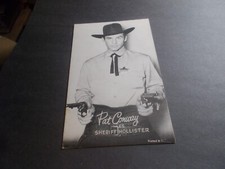 Vintage Arcade card of Pat Conway as Sheriff Hollister Fair Condition