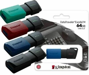 Kingston 32GB 64GB 128GB 256GB DataTraveler Exodia M USB-Stick 3.2 Speicherstick - Picture 1 of 5
