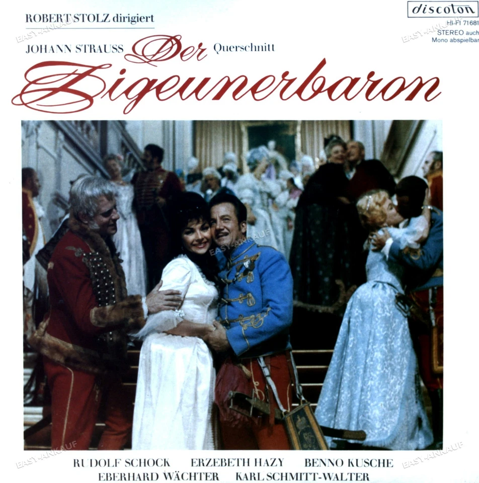 Johann Strauß - Hazy, Schock - Der Zigeunerbaron (Großer Querschnitt) LP . - Bild 1 von 1