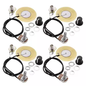 4Pcs 50MM Guitar Piezo Transducer Pickup Open Pickup For Guitar Mandolin Violin - Picture 1 of 11