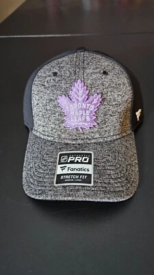 Toronto Maple Leafs Fanatics Pro M/L Hockey Fights Cancer Stretch Fit Hat - Image 1 of 4