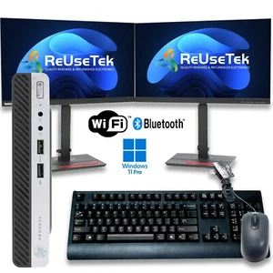 HP ProDesk 405 G4 Mini PC Monitor Bundle Ryzen 5 Pro 16GB/256GB/512GB NVMe Win11 - Picture 1 of 22