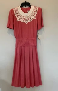 Neu mit Etikett Halmode Petites Vintage 80er Jahre rosa Größe 10 - Bild 1 von 10
