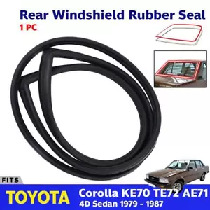 Rear Windscreen Weatherstrip Rubber Seal Fits 1979-87 Toyota Corolla KE70 Sedan - Picture 1 of 6