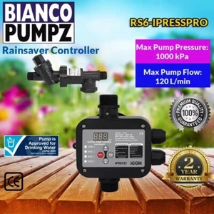 RS6-IPRESSPRO BIANCO RAINSAVERMK6 + PUMP CONTROLLER AUTO RESTART 2.2 KW 240V - Picture 1 of 3
