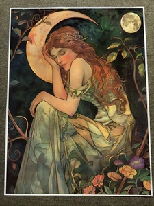 Vintage Stil Jugendstil Poster - atemberaubender 18x24 Zoll Druck - Bild 1 von 1